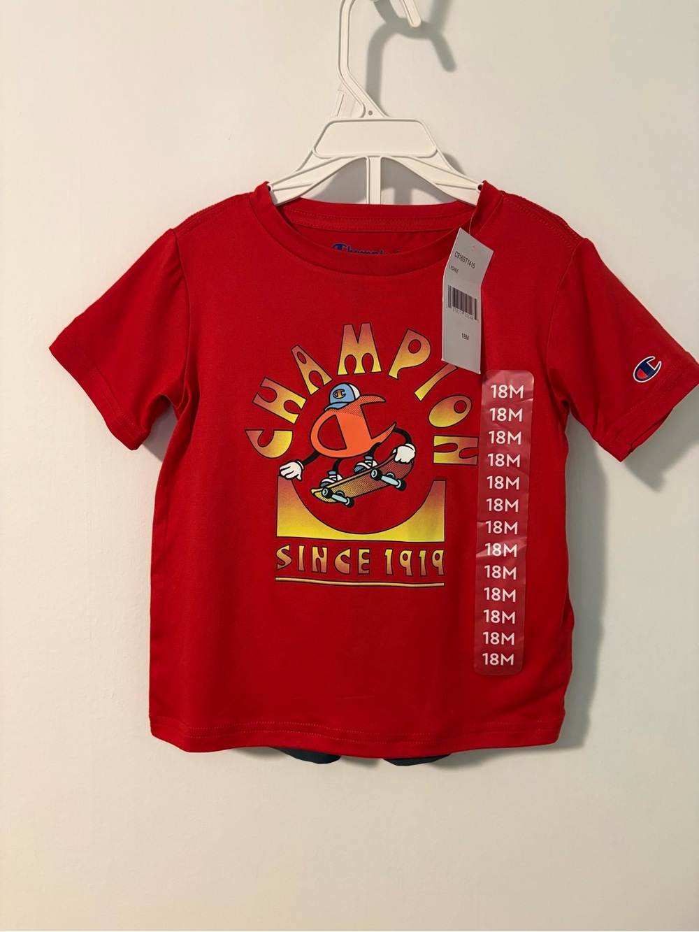 Champion Red Boys' Skate Graphic Short Sleeve Tee And Short Set